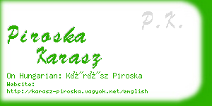 piroska karasz business card